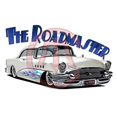 1956 Roadmaster - White With Flames Thumbnail