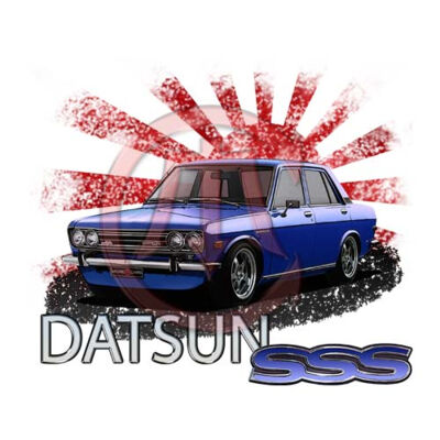 Datsun 1600 - Rising Sun - Dark Blue Thumbnail