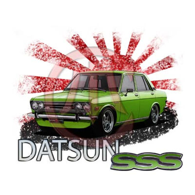 Datsun 1600 - Rising Sun - Lime Green Thumbnail