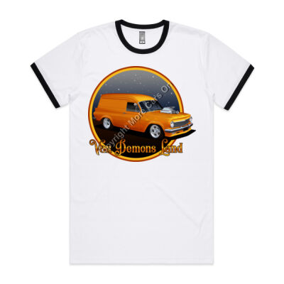 EH Van - Van Demons Land - Mens Ringer Tee Thumbnail