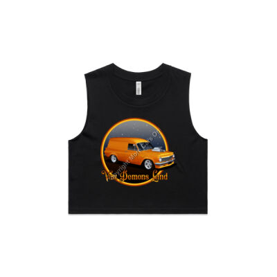 EH Van - Van Demons Land - AS Colour Women's Crop Tank Thumbnail