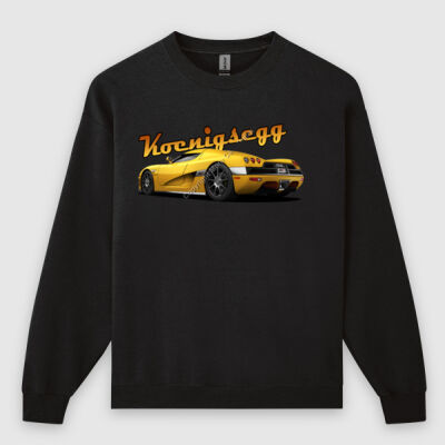 Koenigsegg CCX - Yellow - Crew Neck Sweatshirt Thumbnail