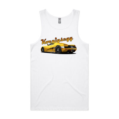 Koenigsegg CCX - Yellow - Mens Lowdown Singlet Thumbnail