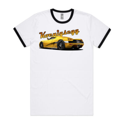 Koenigsegg CCX - Yellow - Mens Ringer Tee Thumbnail