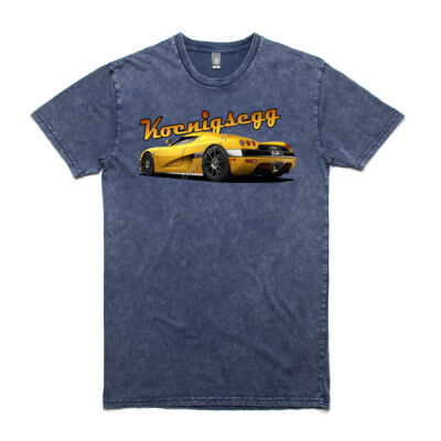 Koenigsegg CCX - Yellow - Stone Wash Staple Tee Thumbnail