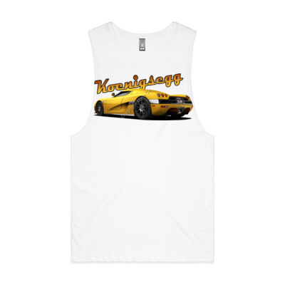 Koenigsegg CCX - Yellow - Mens Barnard Tank Thumbnail