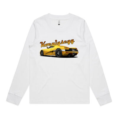 Koenigsegg CCX - Yellow - Women's Dice Long Sleeve Tee Thumbnail