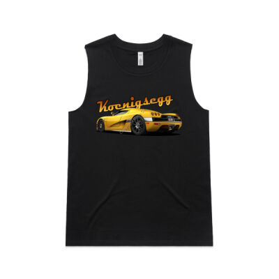 Koenigsegg CCX - Yellow - Women's Upside Tank Thumbnail