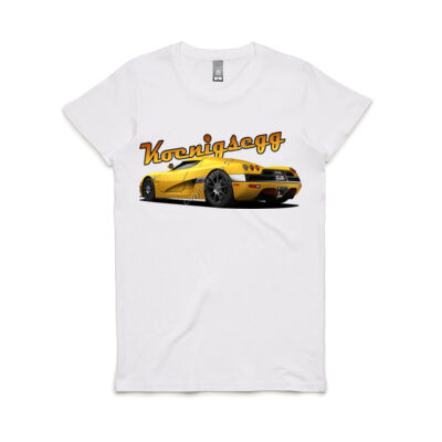 Koenigsegg CCX - Yellow - Women's Maple Tee Thumbnail