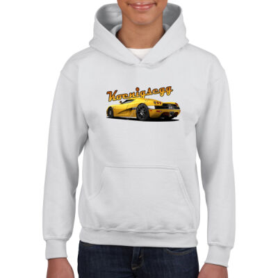 Koenigsegg CCX - Yellow - Gildan Youth Hooded Sweatshirt Thumbnail