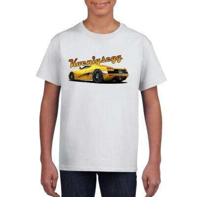 Koenigsegg CCX - Yellow - Gildan Youth Unisex T Shirt Thumbnail