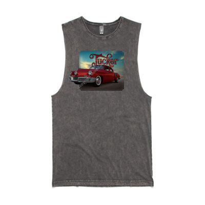Tucker - Red - Stone Wash Barnard Tank Thumbnail