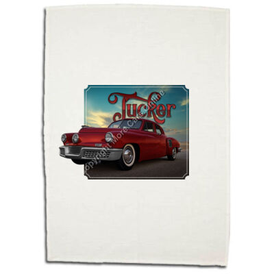 Tucker - Red - Boutique Linen Cotton Tea Towel (Best Seller) Thumbnail