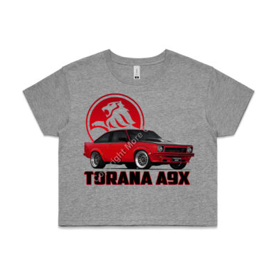 Holden Torana A9X - Red - AS Colour CROP TEE - 4062 Thumbnail