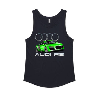Audi - R8 - Green - Women's Sunday Singlet Thumbnail