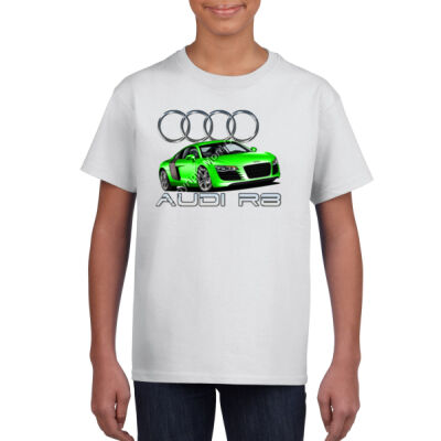 Audi - R8 - Green - Gildan Youth Unisex T Shirt Thumbnail
