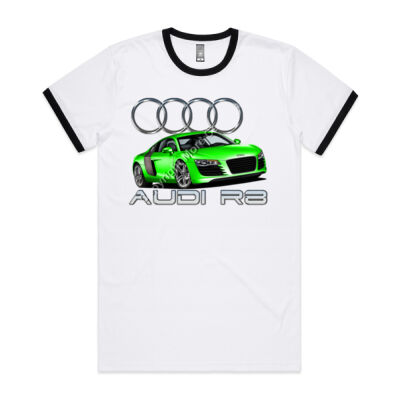 Audi - R8 - Green - Mens Ringer Tee Thumbnail