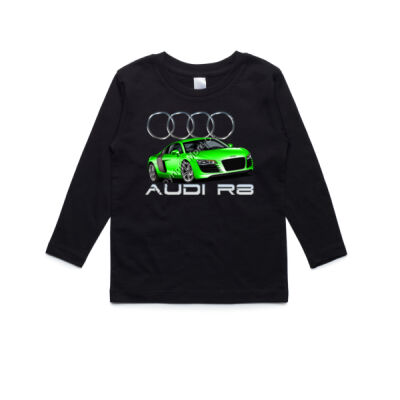 Audi - R8 - Green - AS Colour Kids Longsleeve Tee Thumbnail