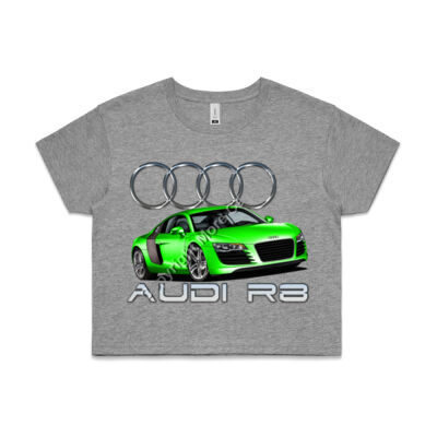 Audi - R8 - Green - AS Colour CROP TEE - 4062 Thumbnail