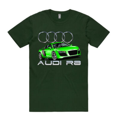 Audi - R8 - Green - Mens Staple Tee Thumbnail