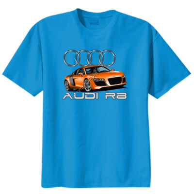 Audi - R8 - Orange - Unisex Modern Fit Tee Thumbnail