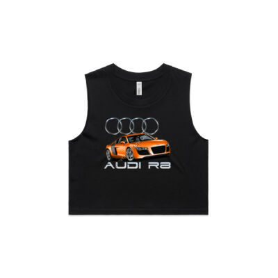 Audi - R8 - Orange - AS Colour Women's Crop Tank Thumbnail