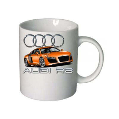 Audi - R8 - Orange - Boutique Ceramic Mug Thumbnail
