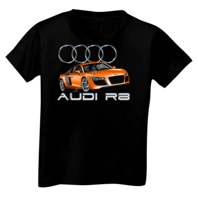 Audi - R8 - Orange - Toddler Unisex T Shirt Thumbnail