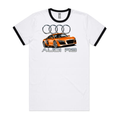 Audi - R8 - Orange - Mens Ringer Tee Thumbnail