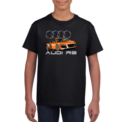 Audi - R8 - Orange - Youth Crew Neck Tee (Same Day) Thumbnail