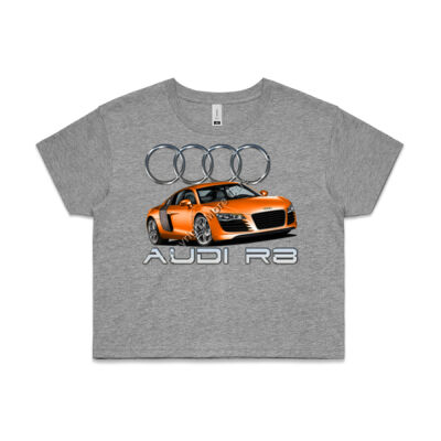 Audi - R8 - Orange - AS Colour CROP TEE - 4062 Thumbnail