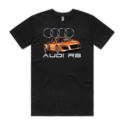 Audi - R8 - Orange - Mens Staple Tee Thumbnail