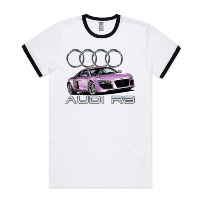 Audi - R8 - Metallic Pink - Mens Ringer Tee Thumbnail