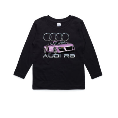 Audi - R8 - Metallic Pink - AS Colour Kids Longsleeve Tee Thumbnail