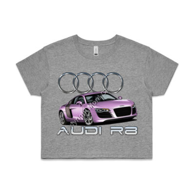 Audi - R8 - Metallic Pink - AS Colour CROP TEE - 4062 Thumbnail