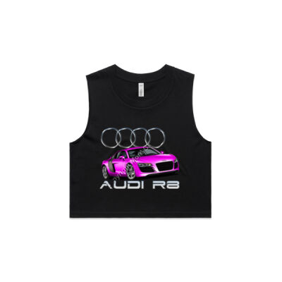 Audi - R8 - Pink - AS Colour Women's Crop Tank Thumbnail