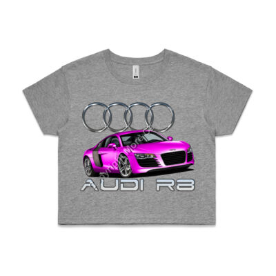 Audi - R8 - Pink - AS Colour CROP TEE - 4062 Thumbnail
