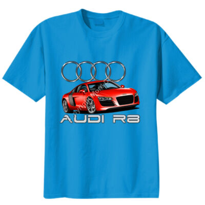 Audi - R8 - Red - Unisex Modern Fit Tee Thumbnail
