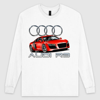 Audi - R8 - Red - Ultra Cotton Mens Longsleeve Tee Thumbnail