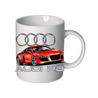 Audi - R8 - Red - Boutique Ceramic Mug Thumbnail