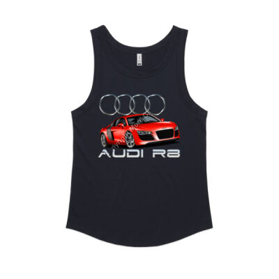 Audi - R8 - Red - Women's Sunday Singlet Thumbnail
