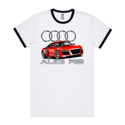 Audi - R8 - Red - Mens Ringer Tee Thumbnail