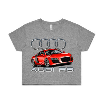 Audi - R8 - Red - AS Colour CROP TEE - 4062 Thumbnail