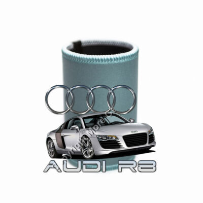 Audi - R8 - Silver - Stubby Coolers with Base Thumbnail