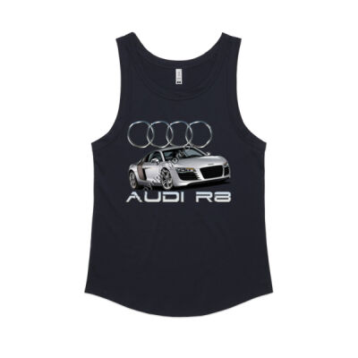Audi - R8 - Silver - Women's Sunday Singlet Thumbnail