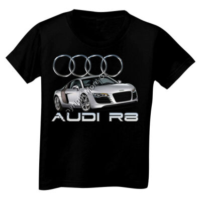 Audi - R8 - Silver - Toddler Unisex T Shirt Thumbnail