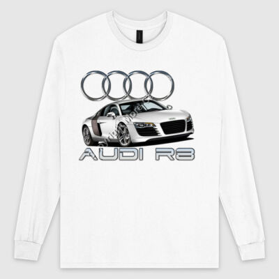 Audi - R8 - White - Ultra Cotton Mens Longsleeve Tee Thumbnail