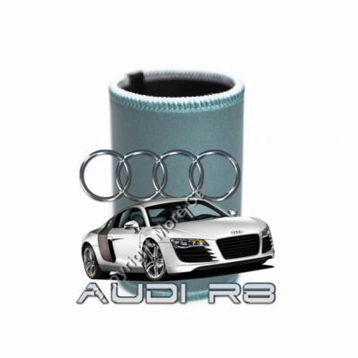 Audi - R8 - White - Stubby Coolers with Base Thumbnail