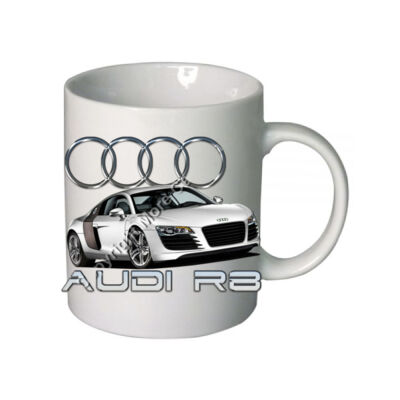 Audi - R8 - White - Boutique Ceramic Mug Thumbnail