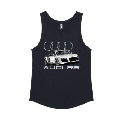 Audi - R8 - White - Women's Sunday Singlet Thumbnail